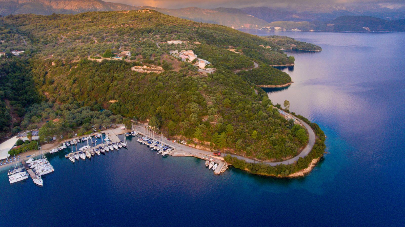 Family sailing route through the Ionian Islands from Lefkada to Meganisi