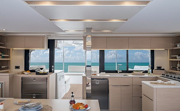 7_galley-lagoon-46-eliblu Family Sailing Holidays in the Mediterranean areas of Greece, Italy, Spain and France. - Lagoon 46 ELIBLU | Family Sailing Yacht Sicily